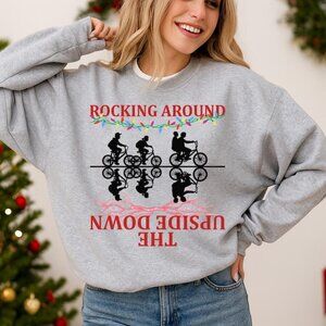 Stranger Xmas Sweatshirt, Stringer Christmas Crewneck, Merry Upside Down Shirts